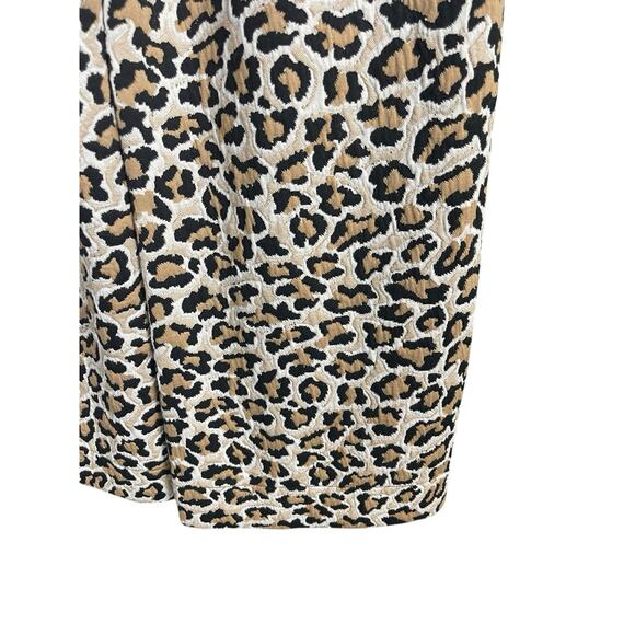 Maeve The Colette Leopard Cropped Wide Leg Culottes Pants Size 27 Small US 4 - Picture 11 of 13